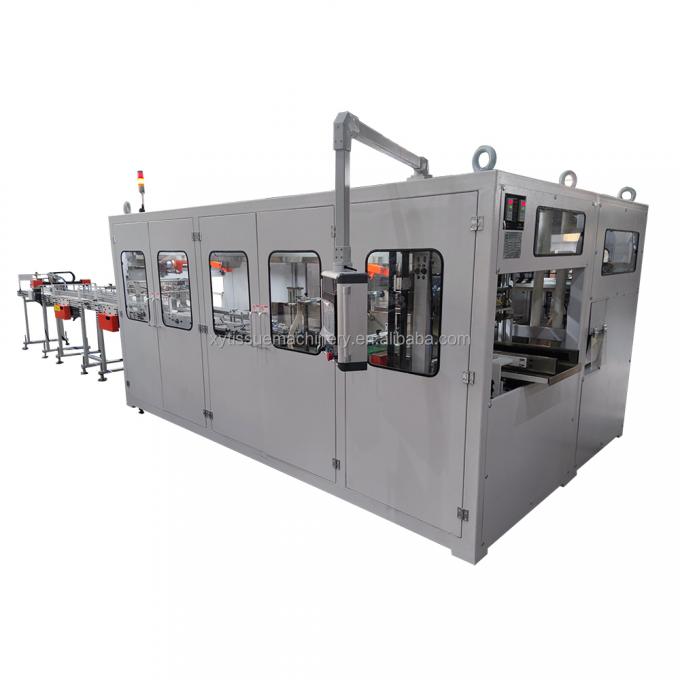 पूर्ण स्वचालित 48 रोल बंडल पैकिंग छोटे टॉयलेट रोल कागज मशीन उत्पादन लाइन के साथ लॉग देखा कटर 5