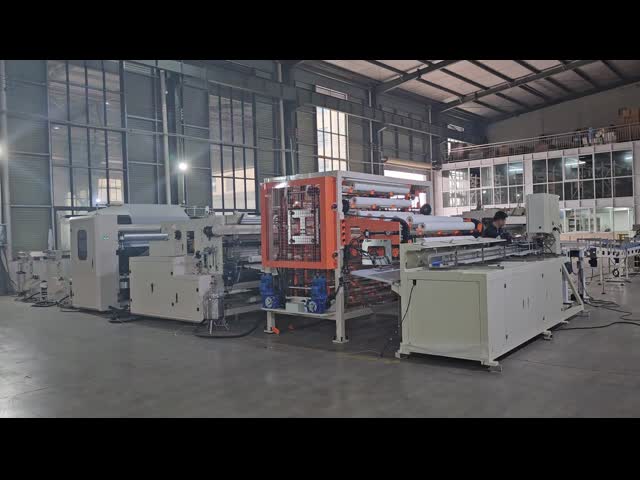 Good business small lamination toilet tissue paper roll making machine production line with semi automatic packing machine