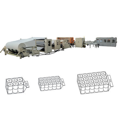 Fully Automatic 48 rolls Bundle Packing Small Toilet Paper and Kitchen Towel Roll Machine Production line for South American Tissue Paper Businesses