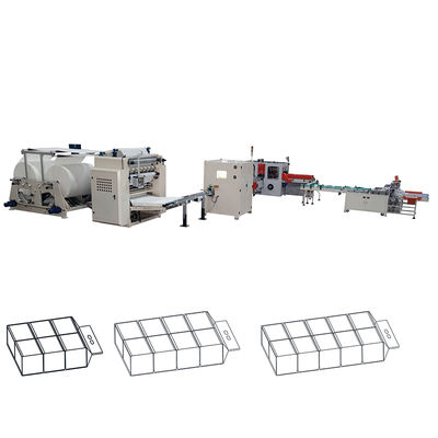 चीन 6 लाइनों नरम ड्राइंग वी इंटरफोल्ड फेशियल टिश्यू पेपर निर्माण मशीन उत्पादन लाइन कारखाना